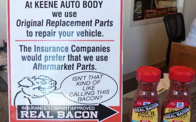New Hampshire Body Shop Owner Uses Bacon to Educate Customers